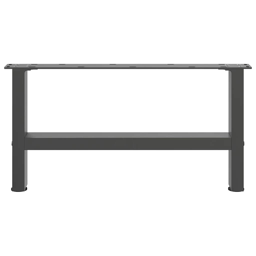 vidaXL Nogi do stolika kawowego Antracyt 2 szt. 70x(30-31) cm Stal
