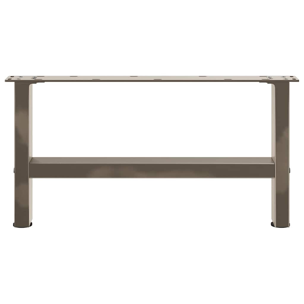 vidaXL Nogi do stolika kawowego Naturalna stal 2 szt. 70x(30-31) cm Stal