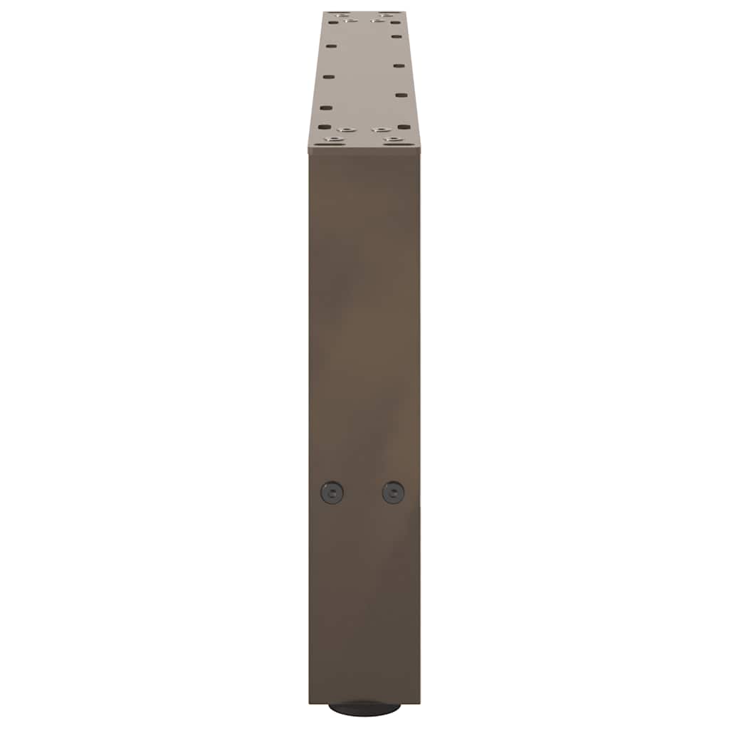 vidaXL Nogi do stolika kawowego Naturalna stal 2 szt. 70x(30-31) cm Stal