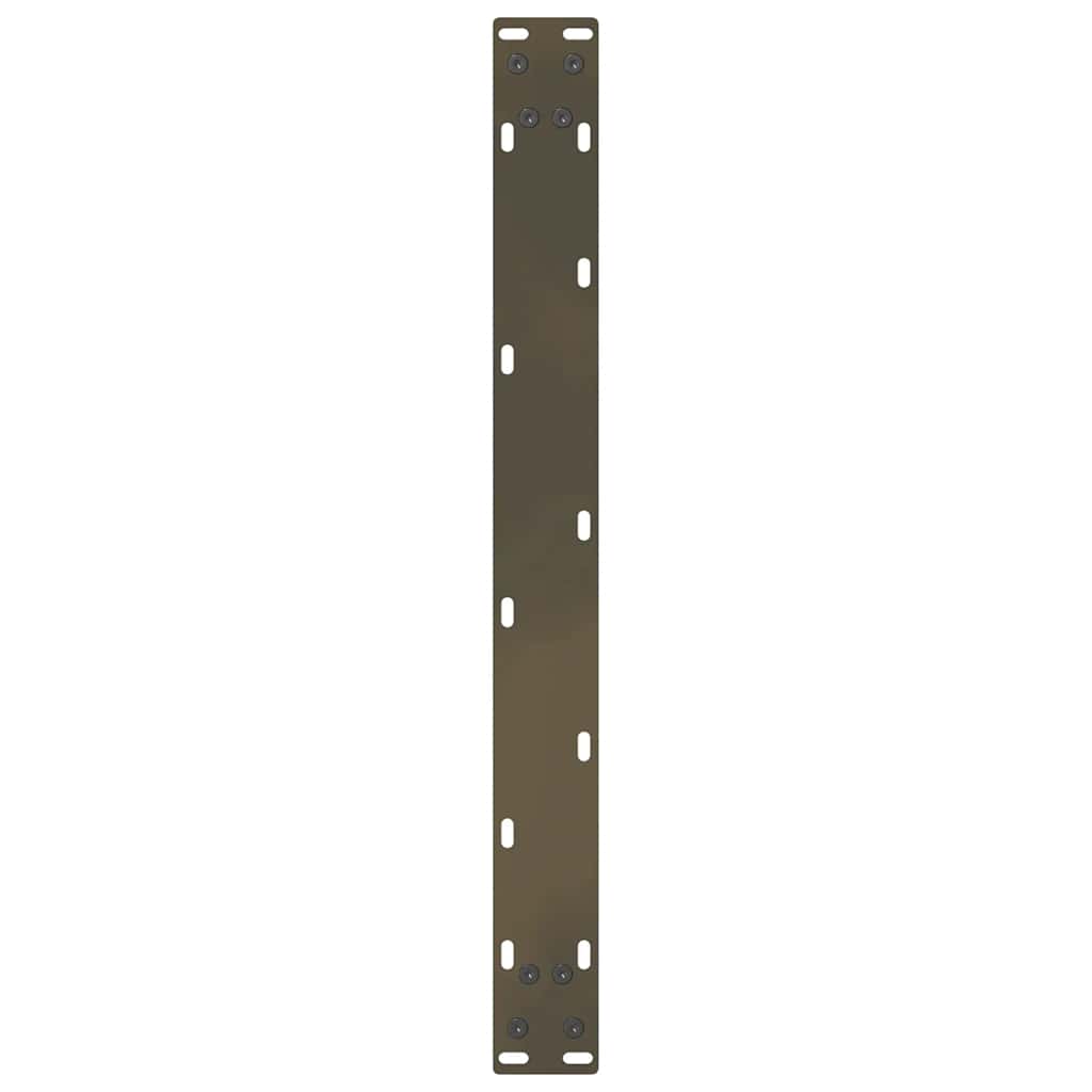 vidaXL Nogi do stolika kawowego Naturalna stal 2 szt. 70x(30-31) cm Stal