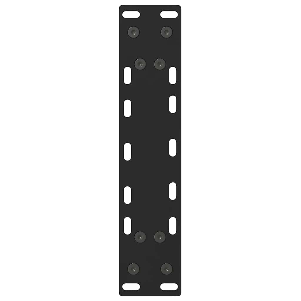 vidaXL Nogi do stolika kawowego czarne 2 szt. 28x(42-43) cm stal