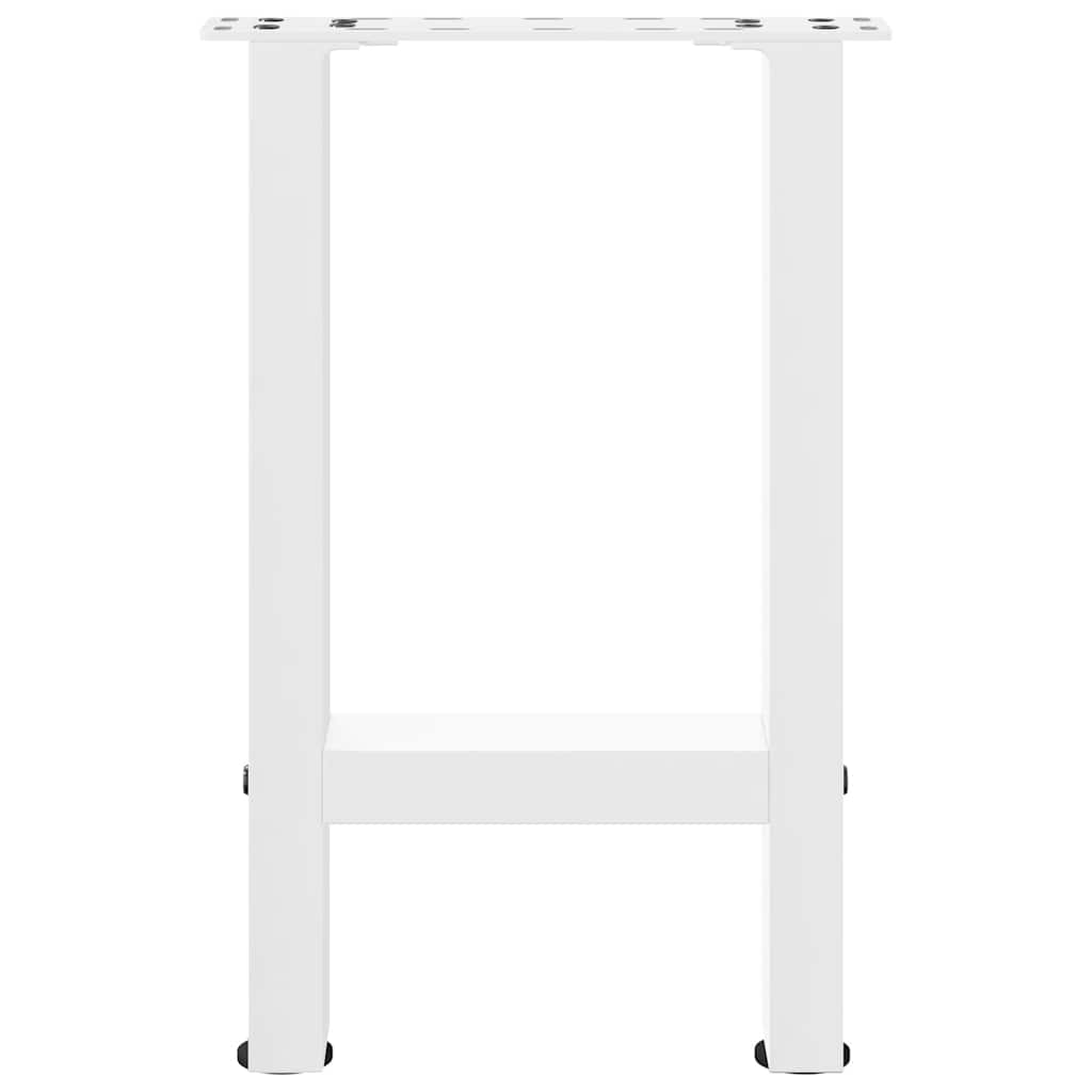 vidaXL Nogi do stolika kawowego Białe 2 szt. 28x(42-43) cm Stal