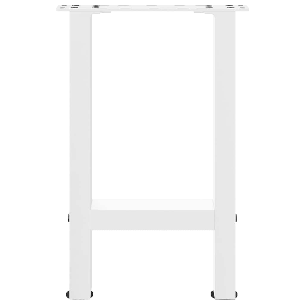 vidaXL Nogi do stolika kawowego białe 2 szt. 38x(42-43) cm stal