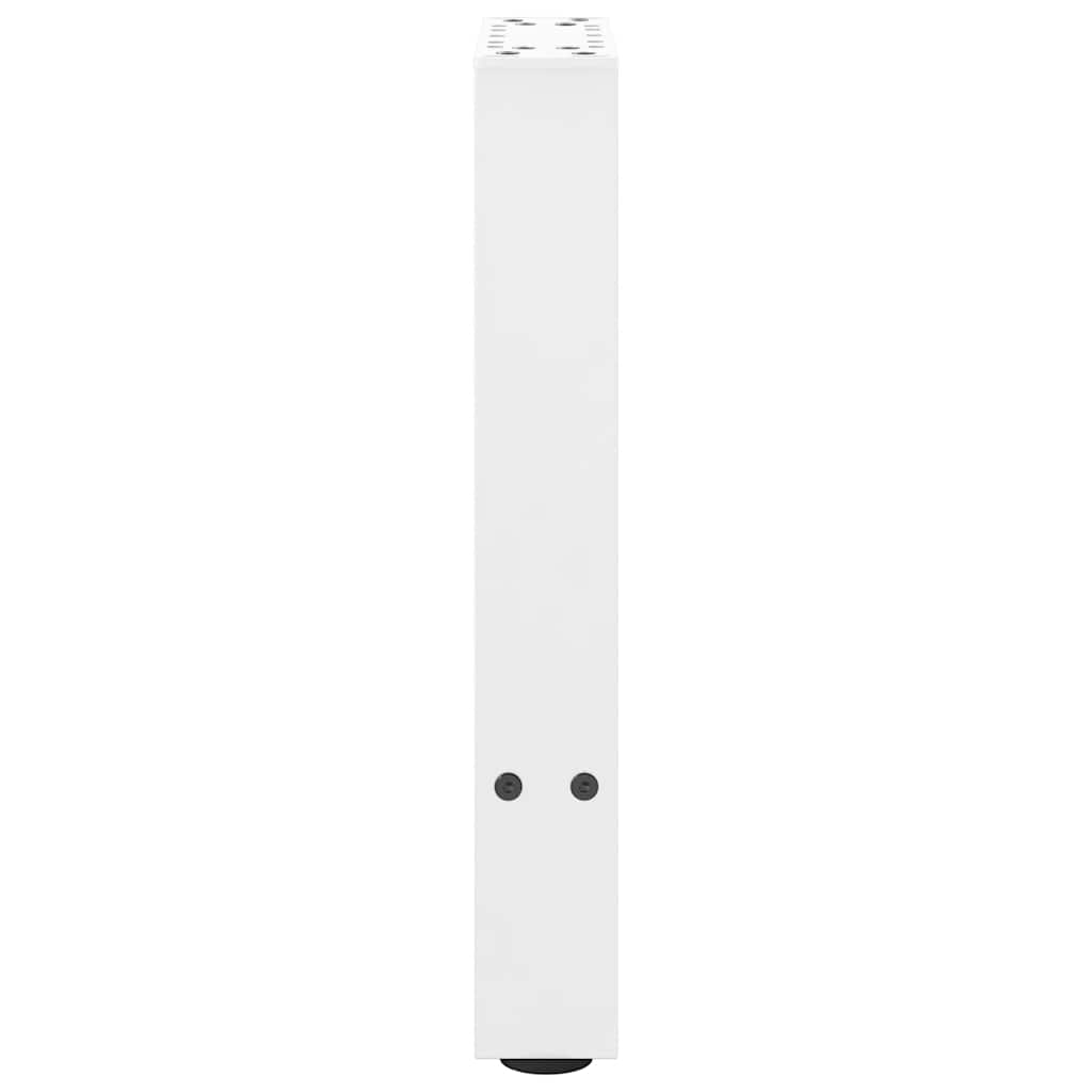 vidaXL Nogi do stolika kawowego białe 2 szt. 38x(42-43) cm stal