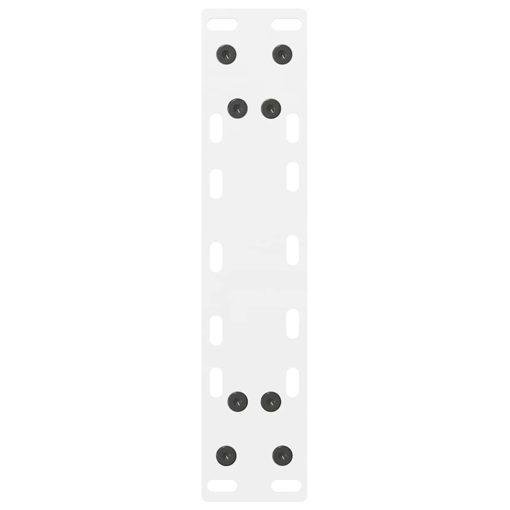 vidaXL Nogi do stolika kawowego białe 2 szt. 38x(42-43) cm stal