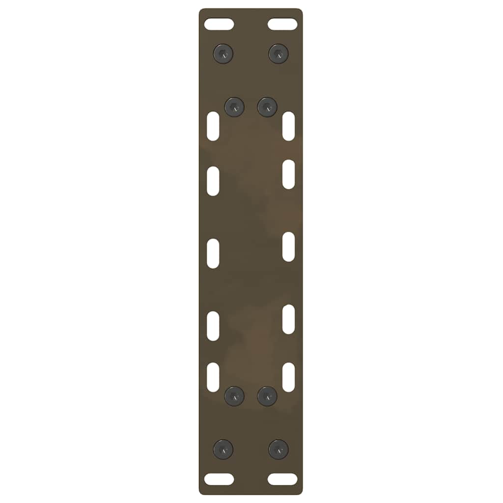 vidaXL Nogi do stolika kawowego Naturalna stal 2 szt. 38x(42-43) cm Stal