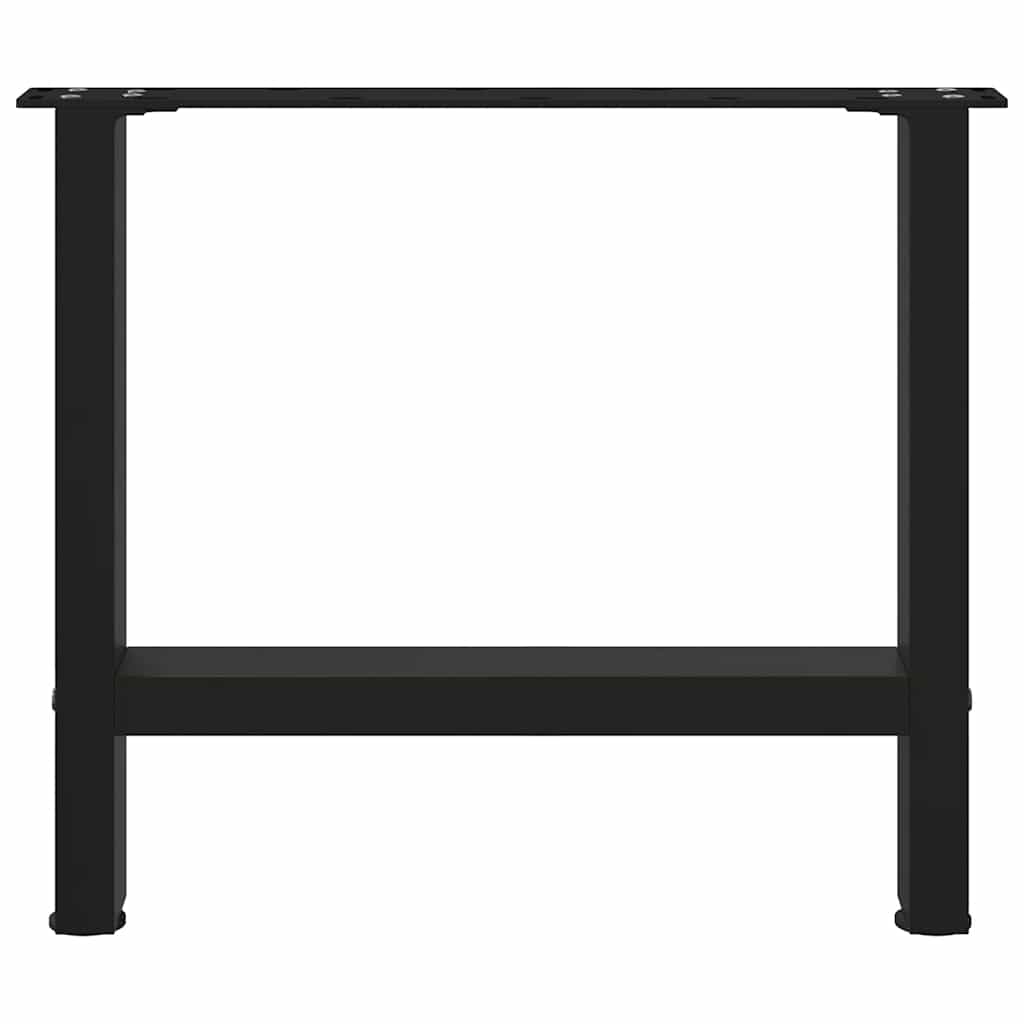 vidaXL Nogi do stolika kawowego czarne 2 szt. 50x(42-43) cm stal