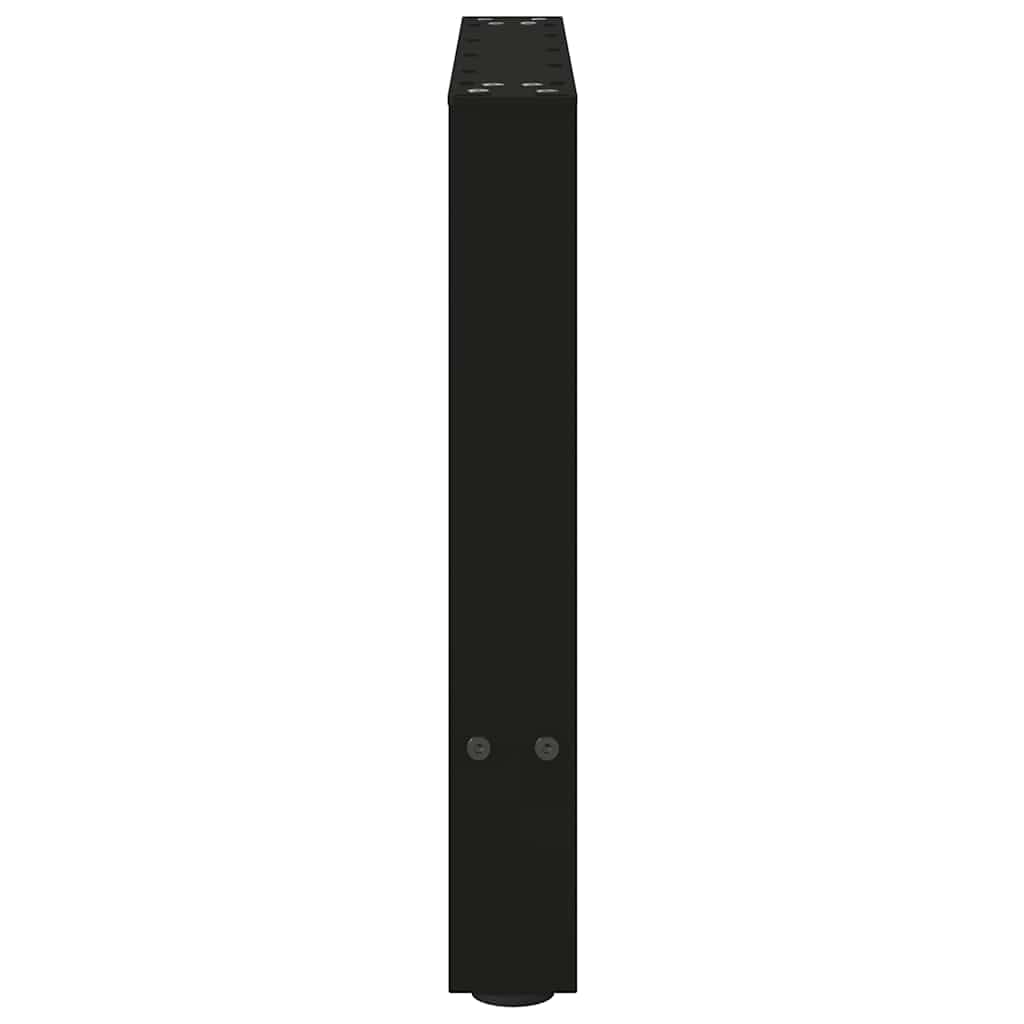 vidaXL Nogi do stolika kawowego czarne 2 szt. 50x(42-43) cm stal