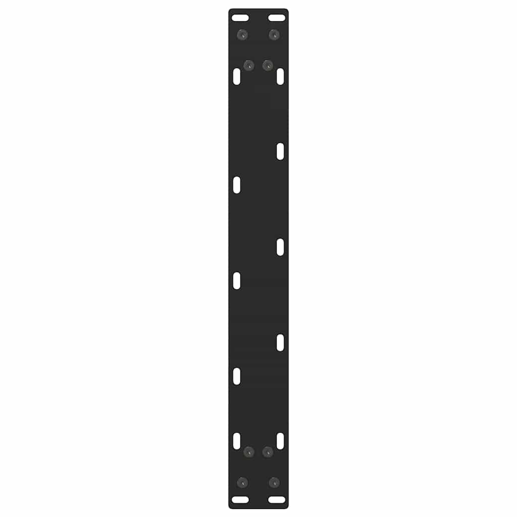 vidaXL Nogi do stolika kawowego czarne 2 szt. 50x(42-43) cm stal