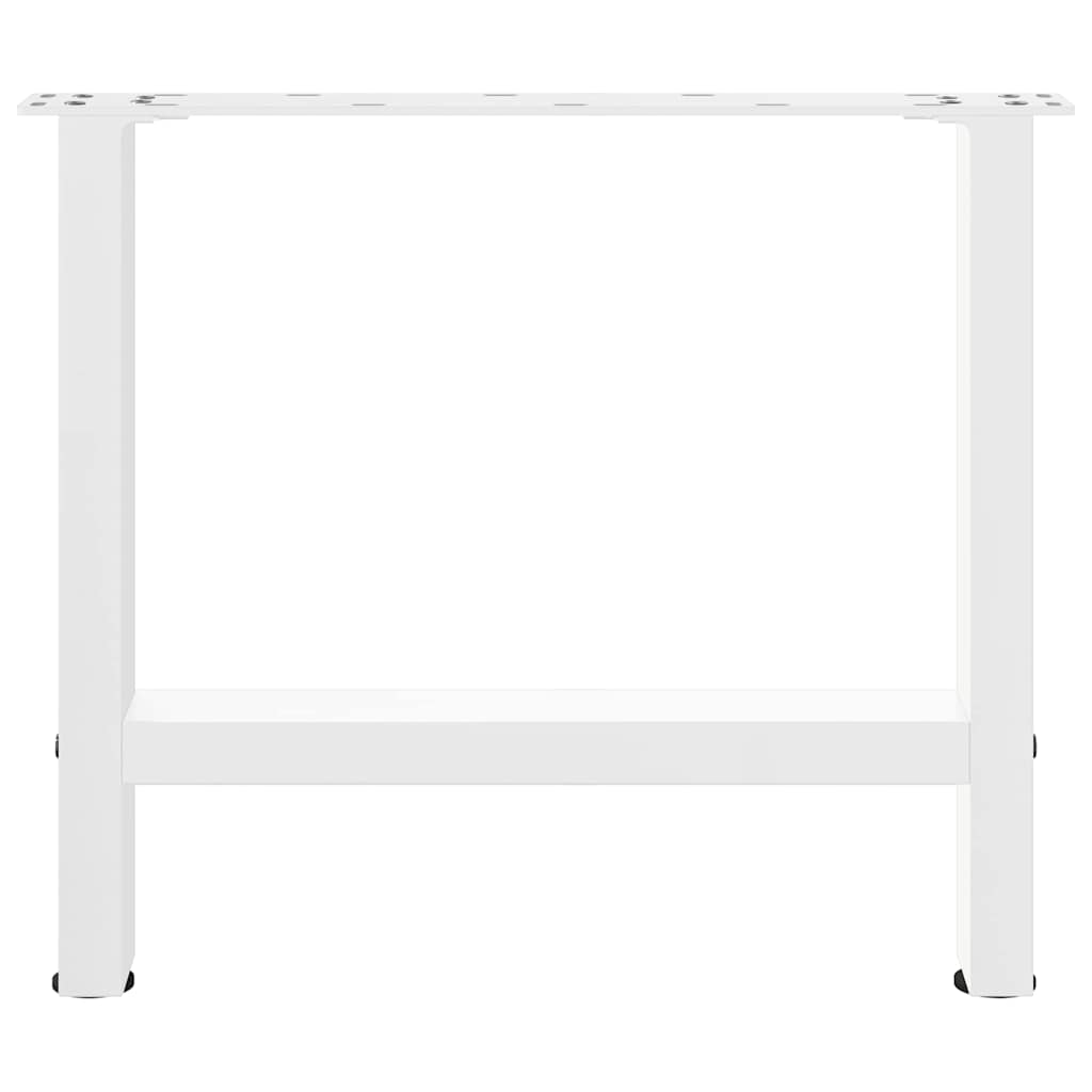 vidaXL Nogi do stolika kawowego białe 2 szt. 50x(42-43) cm stal