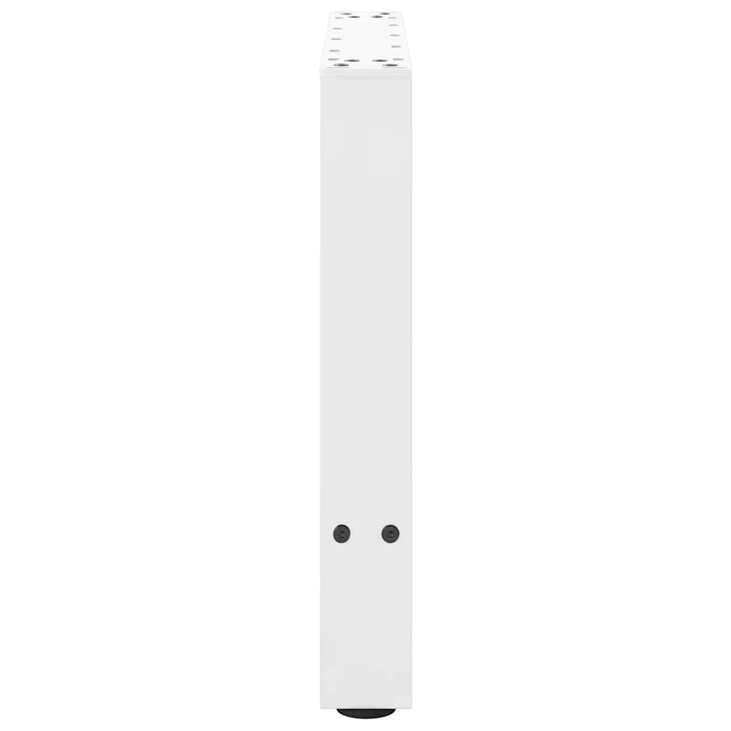 vidaXL Nogi do stolika kawowego białe 2 szt. 50x(42-43) cm stal