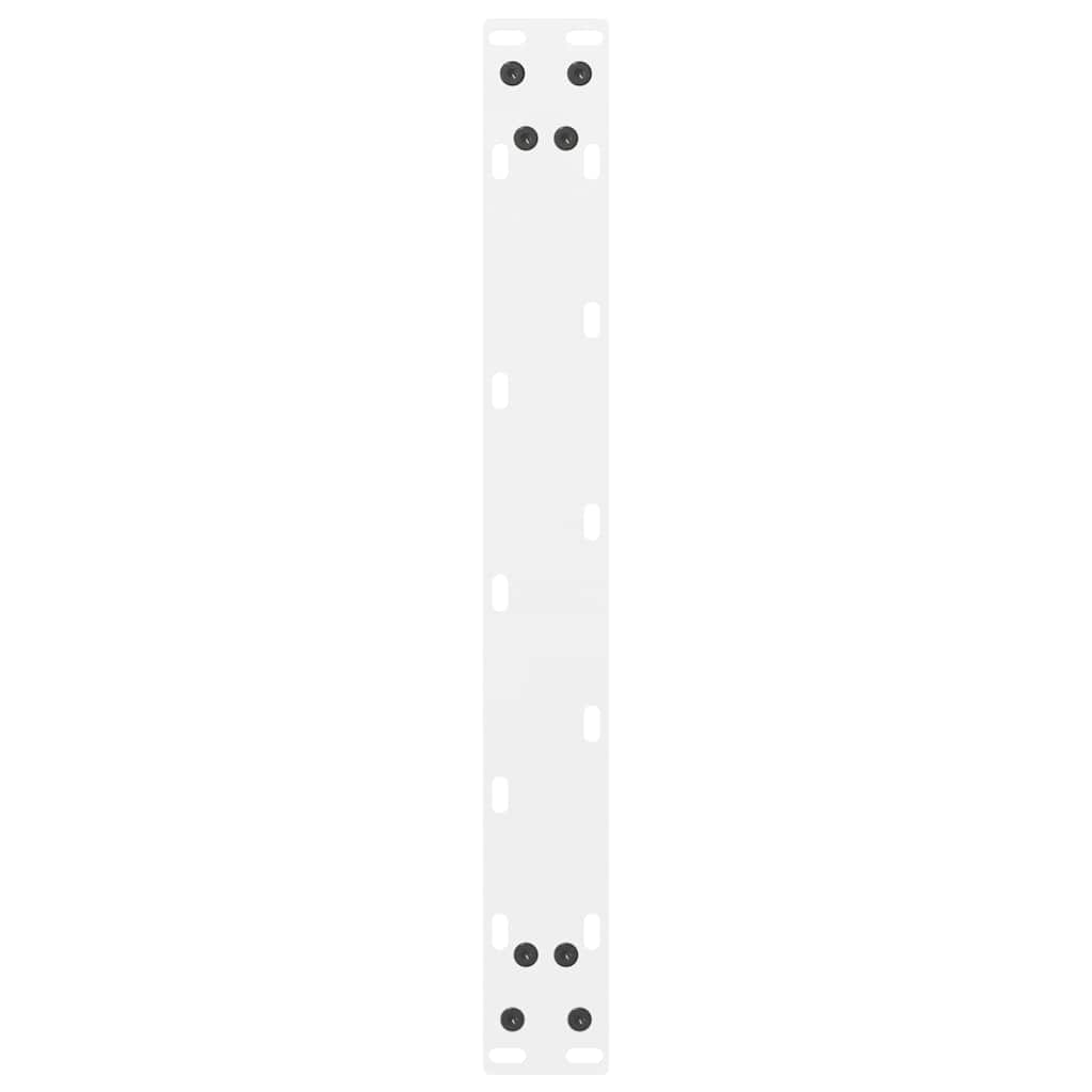 vidaXL Nogi do stolika kawowego białe 2 szt. 50x(42-43) cm stal