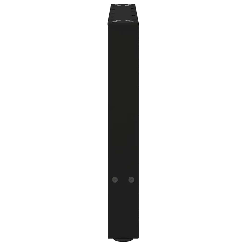 vidaXL Nogi do stolika kawowego czarne 2 szt. 60x(42-43) cm stal