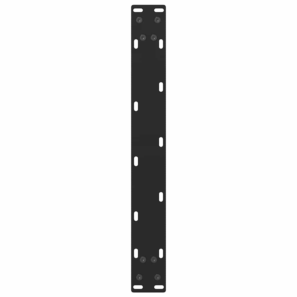 vidaXL Nogi do stolika kawowego czarne 2 szt. 60x(42-43) cm stal