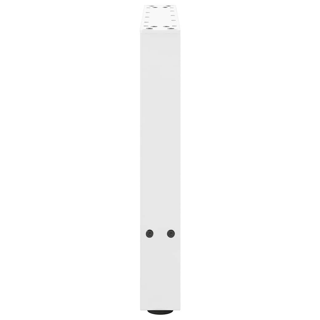 vidaXL Nogi do stolika kawowego Białe 2 szt. 60x(42-43) cm Stal