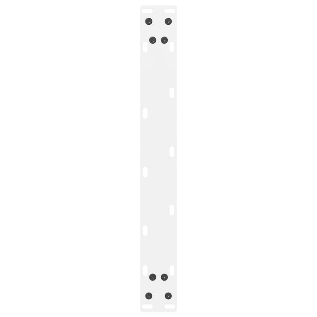 vidaXL Nogi do stolika kawowego Białe 2 szt. 60x(42-43) cm Stal