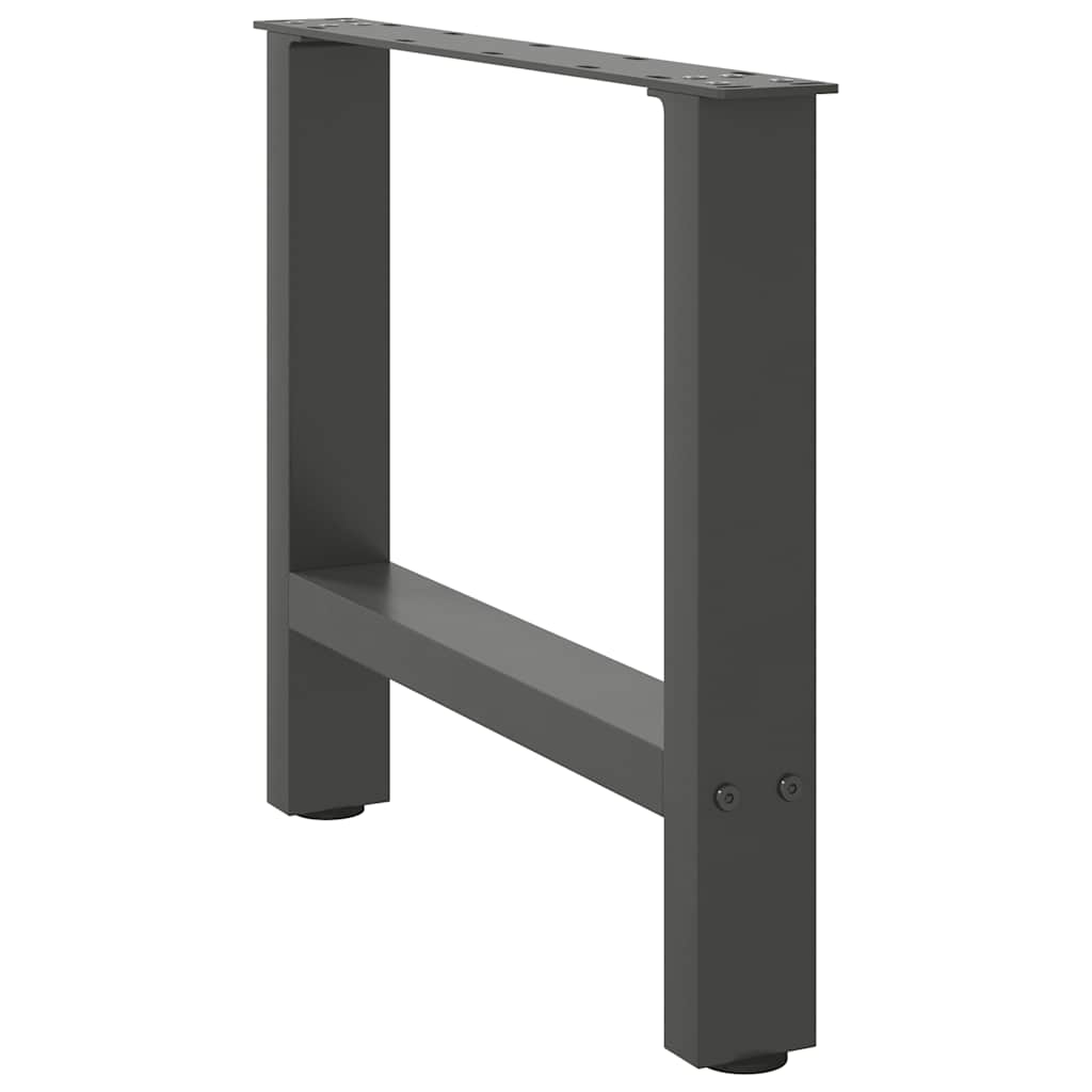 vidaXL Nogi do stolika kawowego Antracyt 2 szt. 60x(42-43) cm Stal