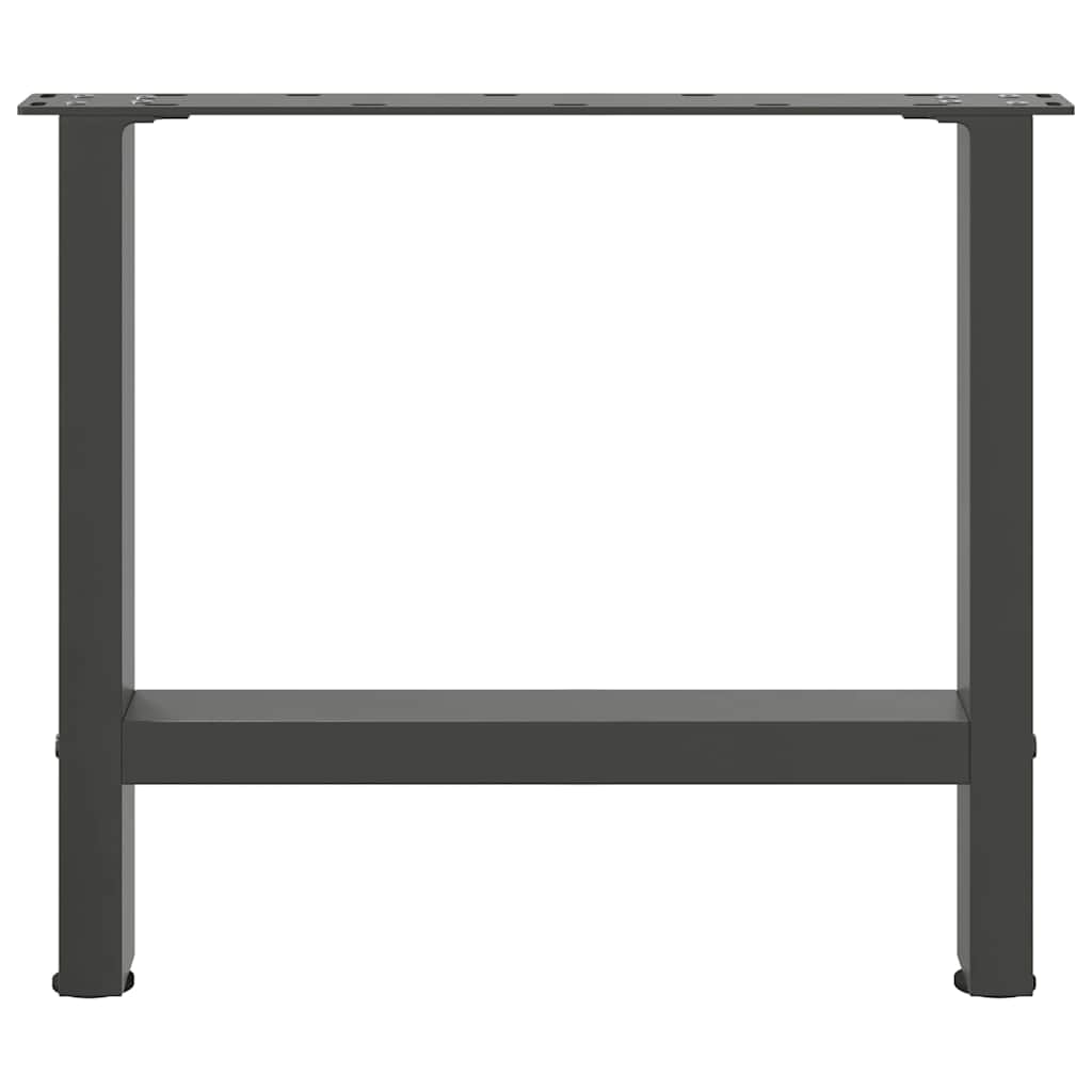 vidaXL Nogi do stolika kawowego Antracyt 2 szt. 60x(42-43) cm Stal