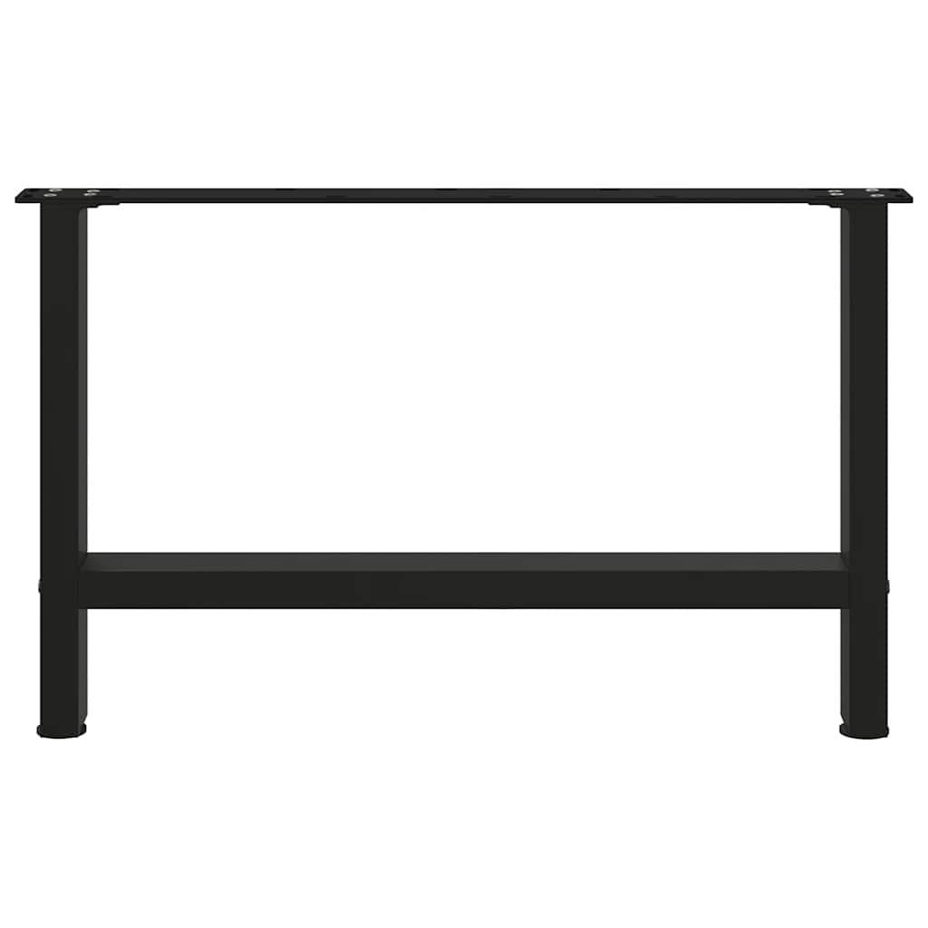 vidaXL Nogi do stolika kawowego czarne 2 szt. 70x(42-43) cm stal