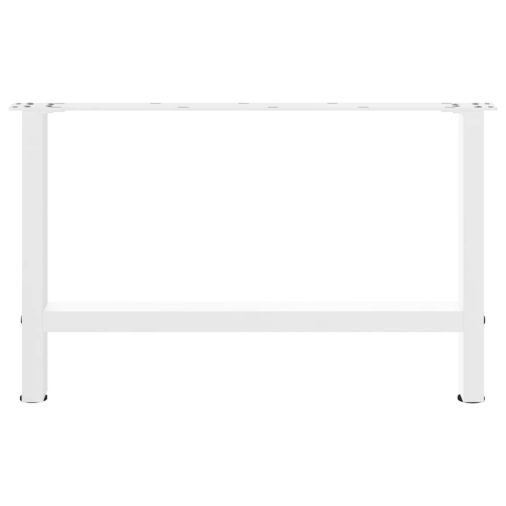 vidaXL Nogi do stolika kawowego białe 2 szt. 70x(42-43) cm stal