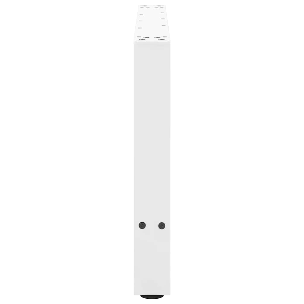 vidaXL Nogi do stolika kawowego białe 2 szt. 70x(42-43) cm stal