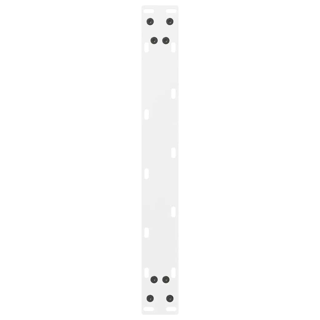vidaXL Nogi do stolika kawowego białe 2 szt. 70x(42-43) cm stal