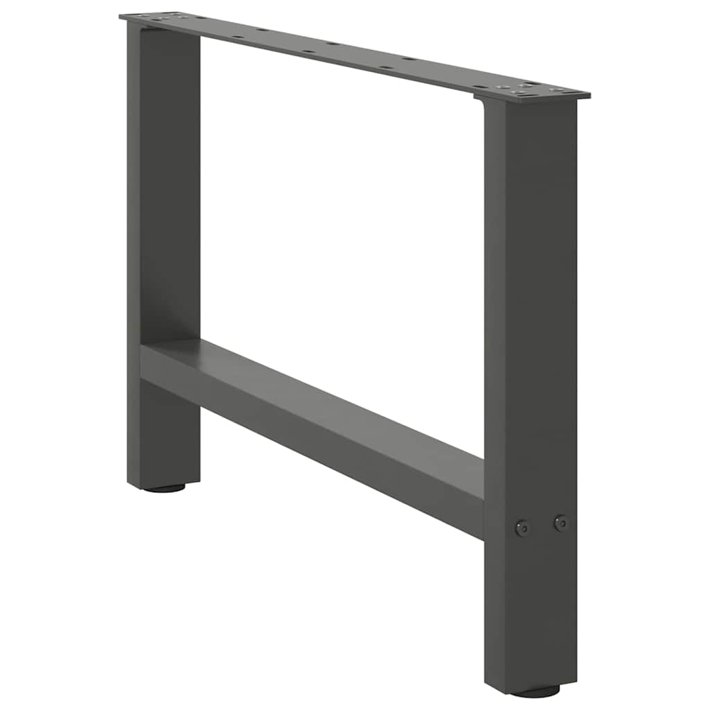 vidaXL Nogi do stolika kawowego Antracyt 2 szt. 70x(42-43) cm Stal