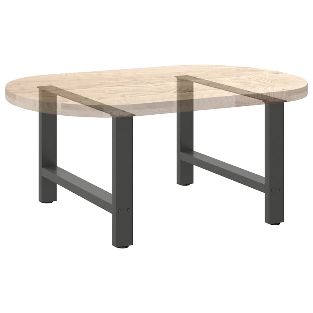 vidaXL Nogi do stolika kawowego Antracyt 2 szt. 70x(42-43) cm Stal