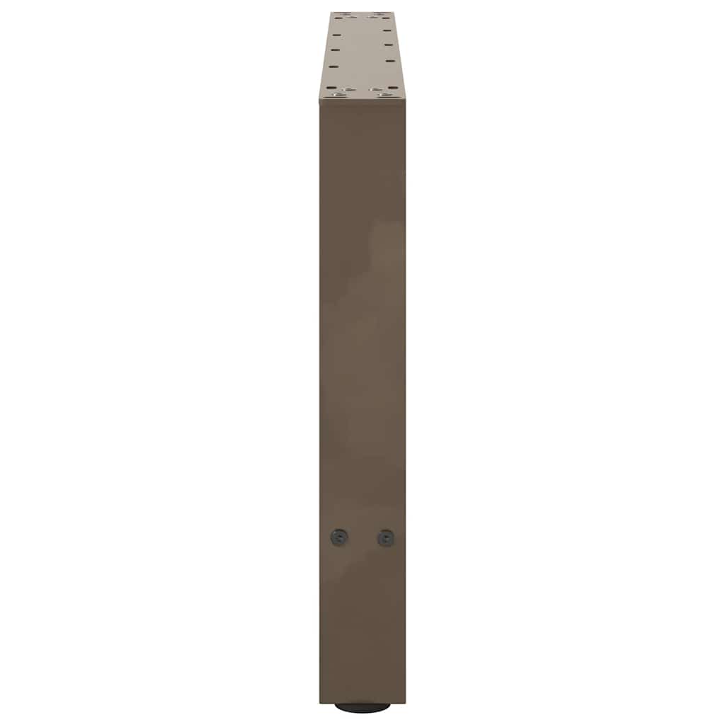 vidaXL Nogi do stolika kawowego Naturalna stal 2 szt. 70x(42-43) cm Stal