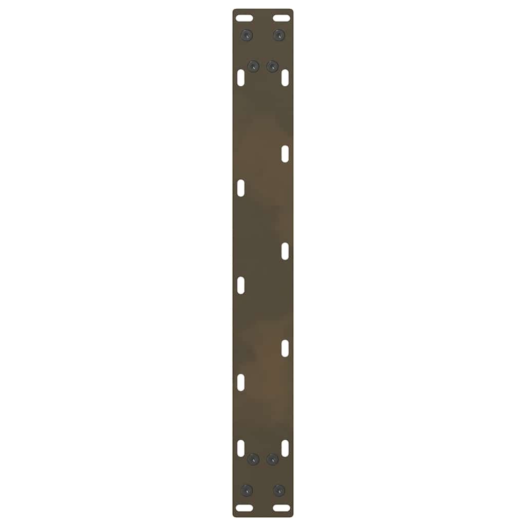 vidaXL Nogi do stolika kawowego Naturalna stal 2 szt. 70x(42-43) cm Stal