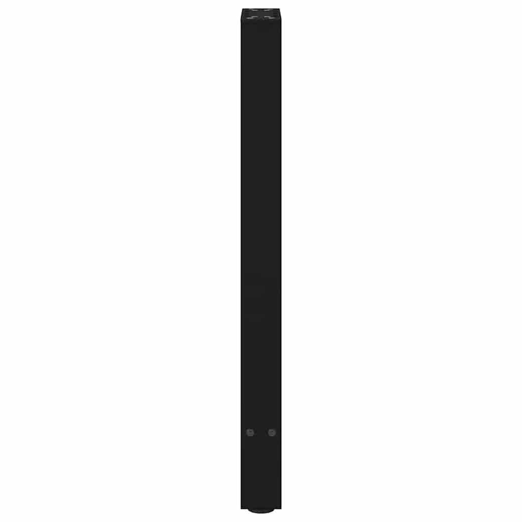 vidaXL Nogi do stołu konsolowego czarne 2 szt. 28x(72-73) cm stal