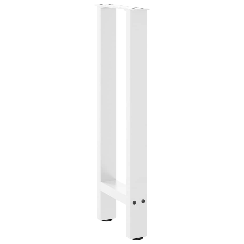vidaXL Nogi do stołu konsolowego białe 2 szt. 28x(72-73) cm stal