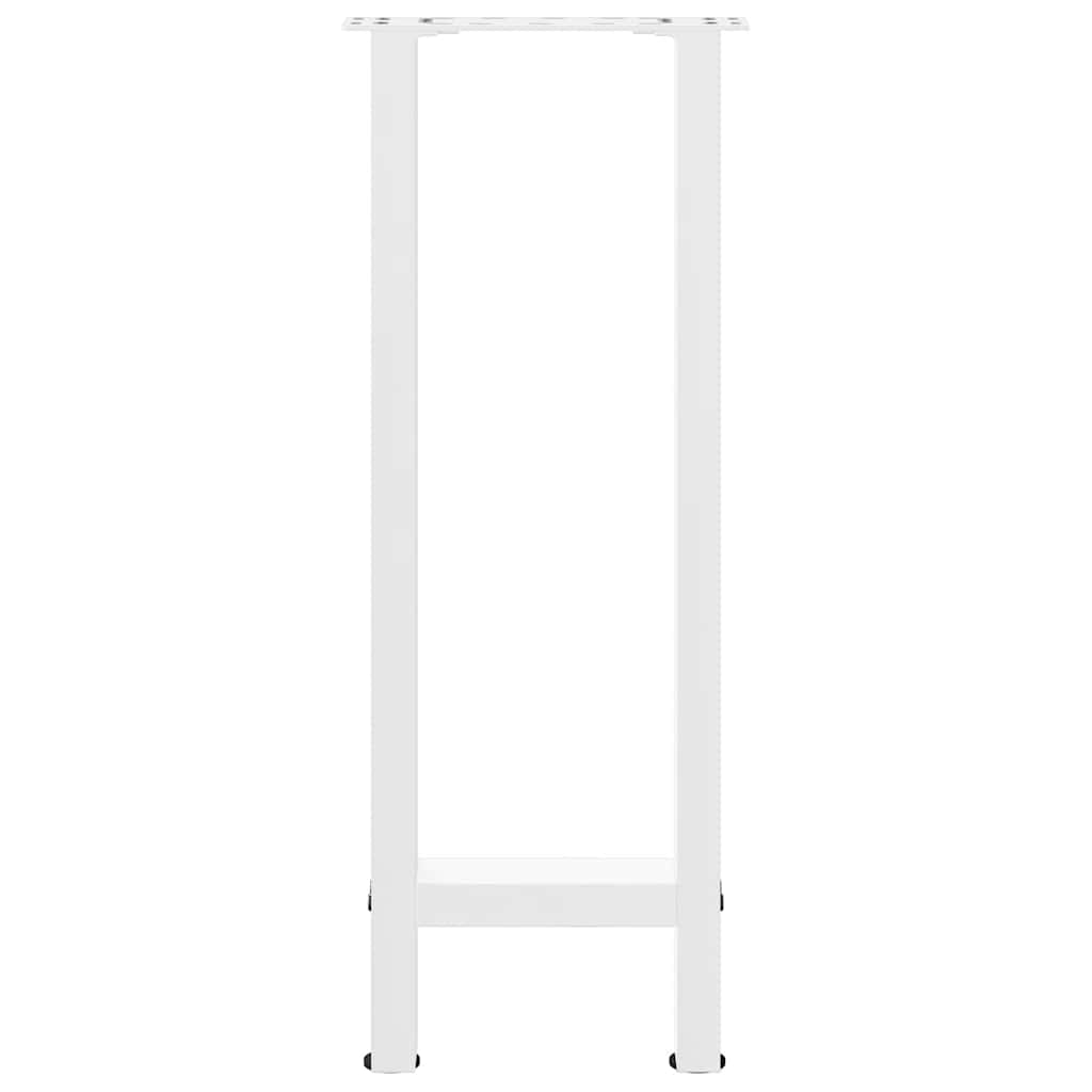 vidaXL Nogi do stołu konsolowego białe 2 szt. 28x(72-73) cm stal