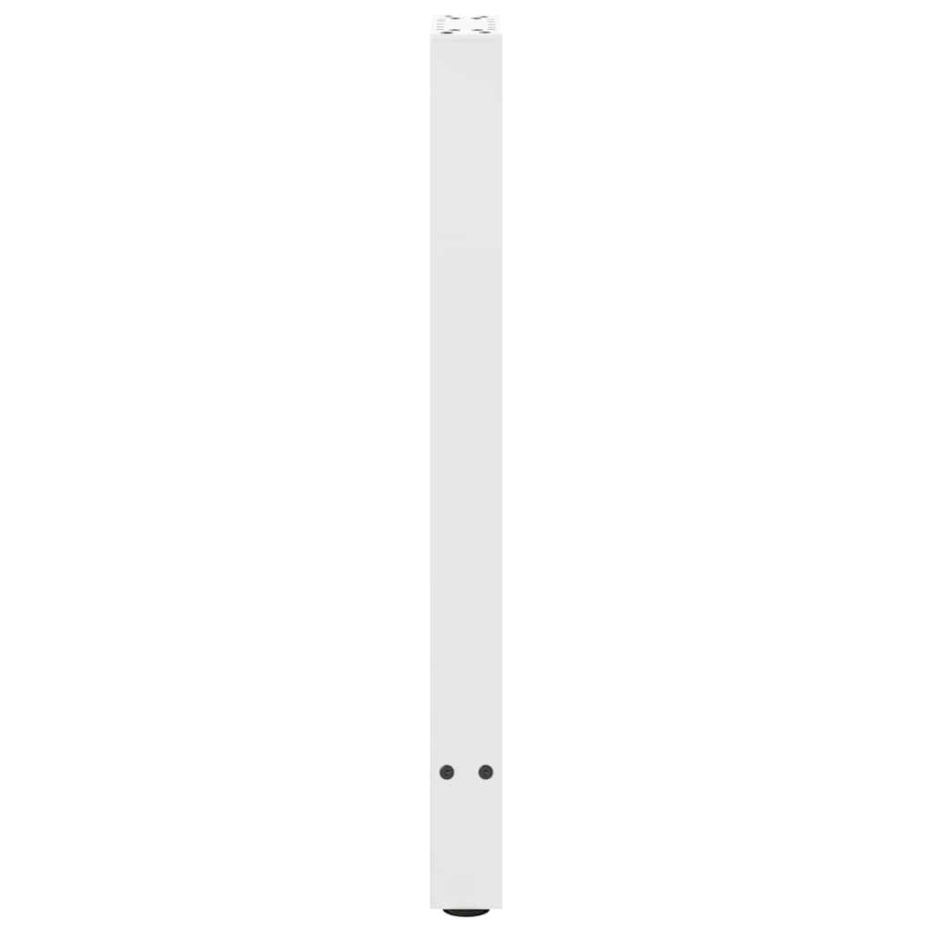 vidaXL Nogi do stołu konsolowego białe 2 szt. 28x(72-73) cm stal
