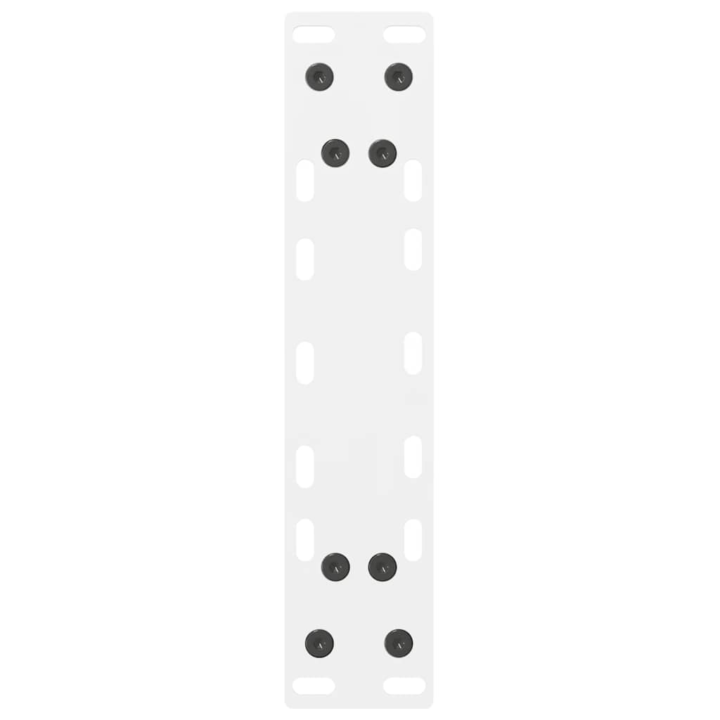 vidaXL Nogi do stołu konsolowego białe 2 szt. 28x(72-73) cm stal
