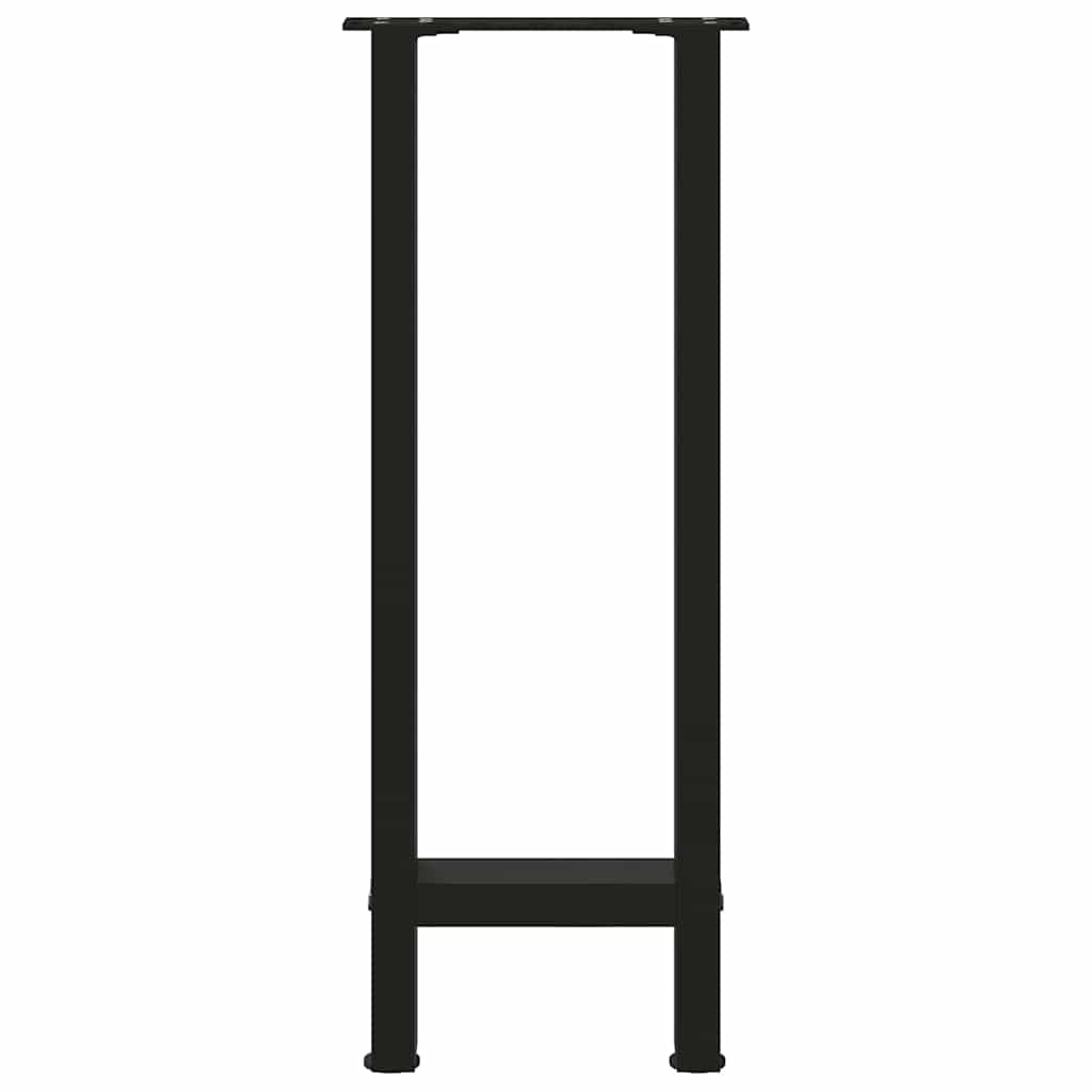 vidaXL Nogi do stołu konsolowego czarne 2 szt. 38x(72-73) cm stal