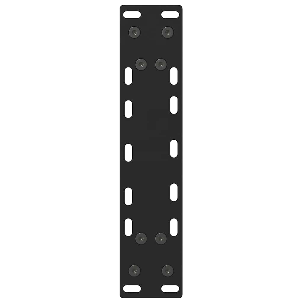 vidaXL Nogi do stołu konsolowego czarne 2 szt. 38x(72-73) cm stal