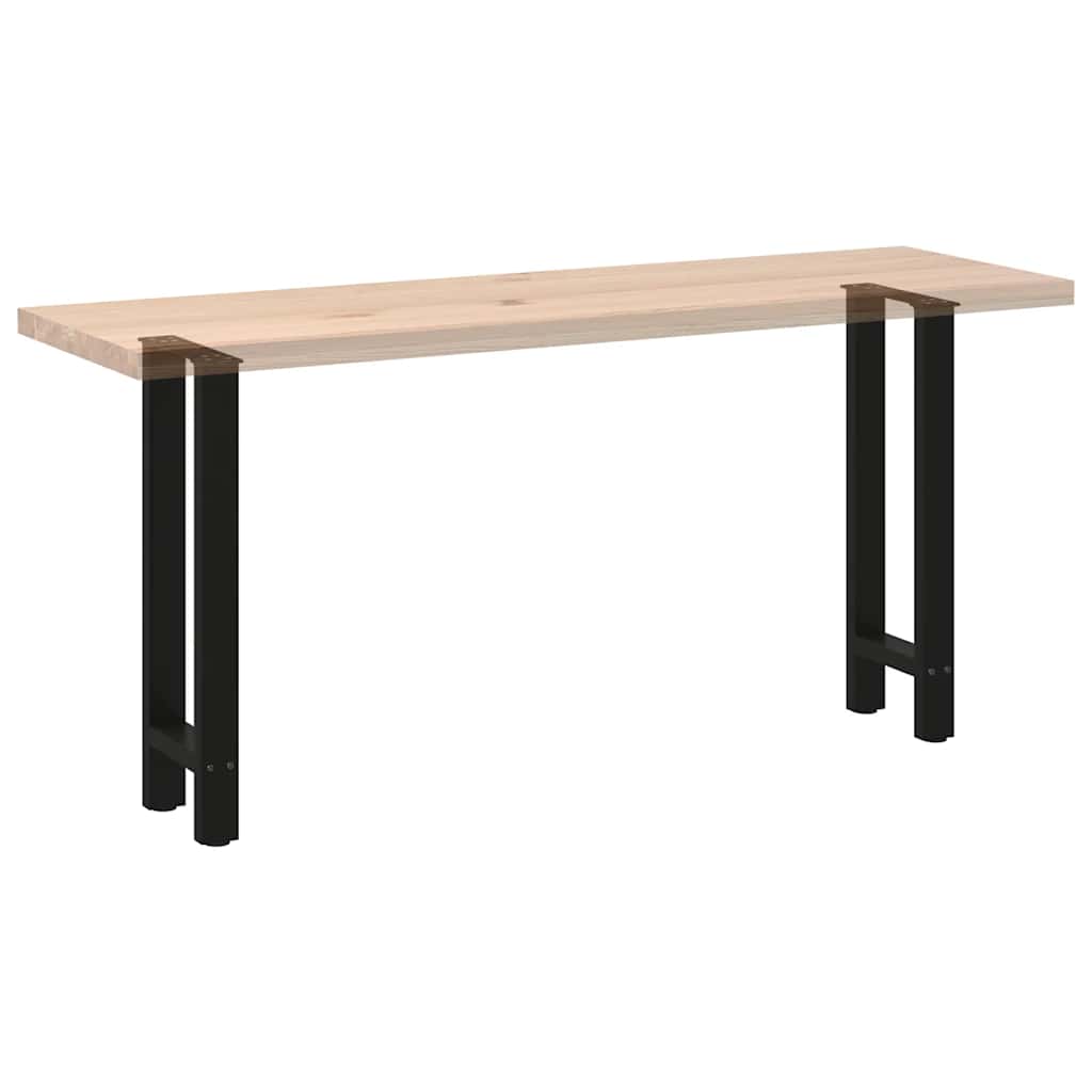 vidaXL Nogi do stołu konsolowego czarne 2 szt. 38x(72-73) cm stal