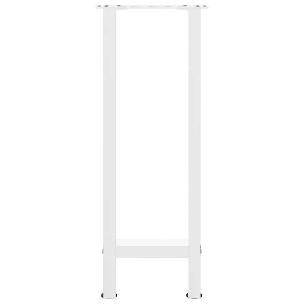 vidaXL Nogi do stołu konsolowego białe 2 szt. 38x(72-73) cm stal