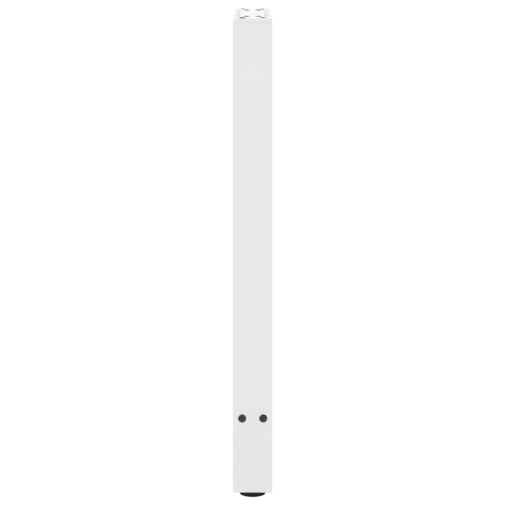 vidaXL Nogi do stołu konsolowego białe 2 szt. 38x(72-73) cm stal