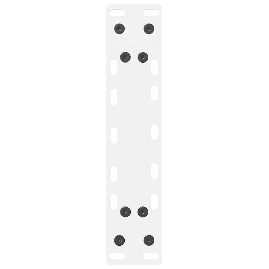 vidaXL Nogi do stołu konsolowego białe 2 szt. 38x(72-73) cm stal