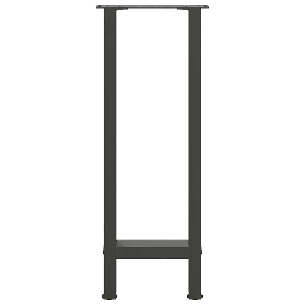 vidaXL Nogi do stołu konsolowego Antracyt 2 szt. 38x(72-73) cm Stal