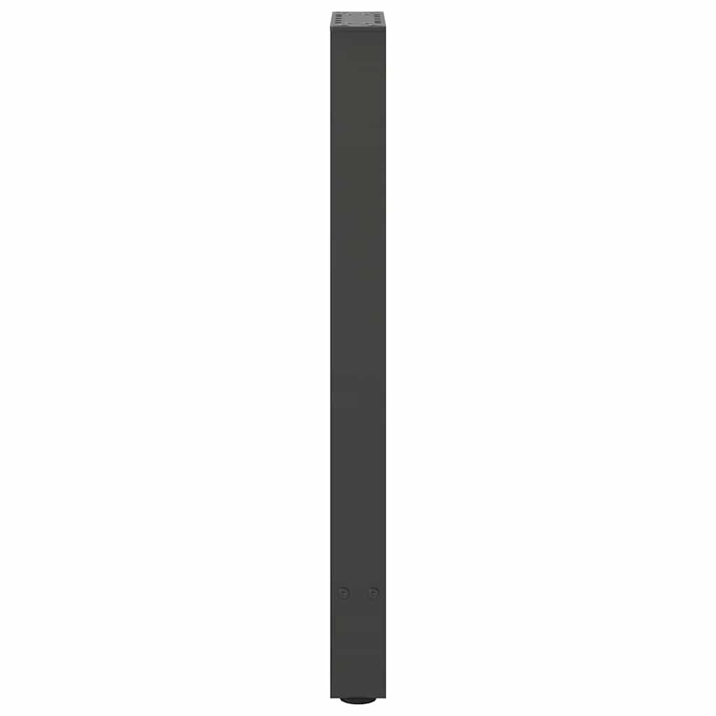 vidaXL Nogi do stołu konsolowego Antracyt 2 szt. 38x(72-73) cm Stal