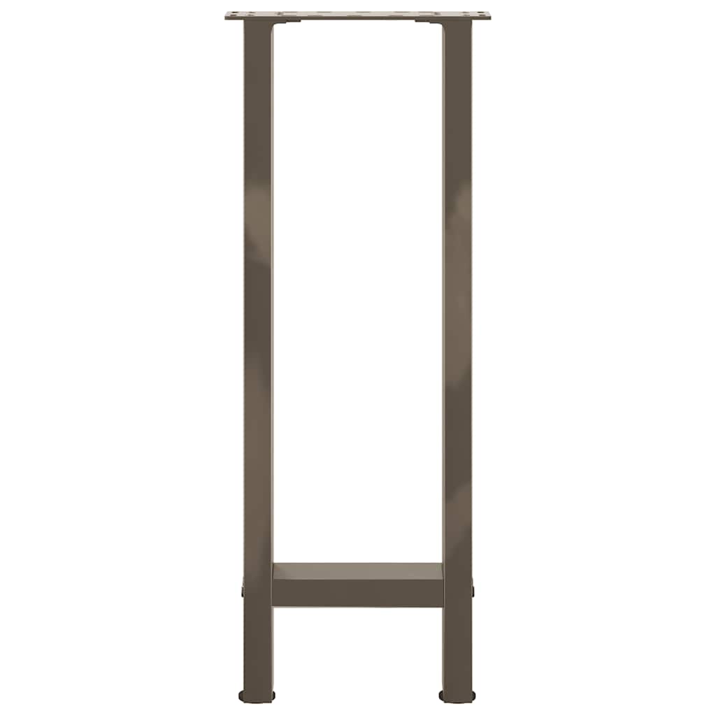 vidaXL Nogi do stołu konsolowego Naturalna stal 2 szt. 38x(72-73) cm Stal