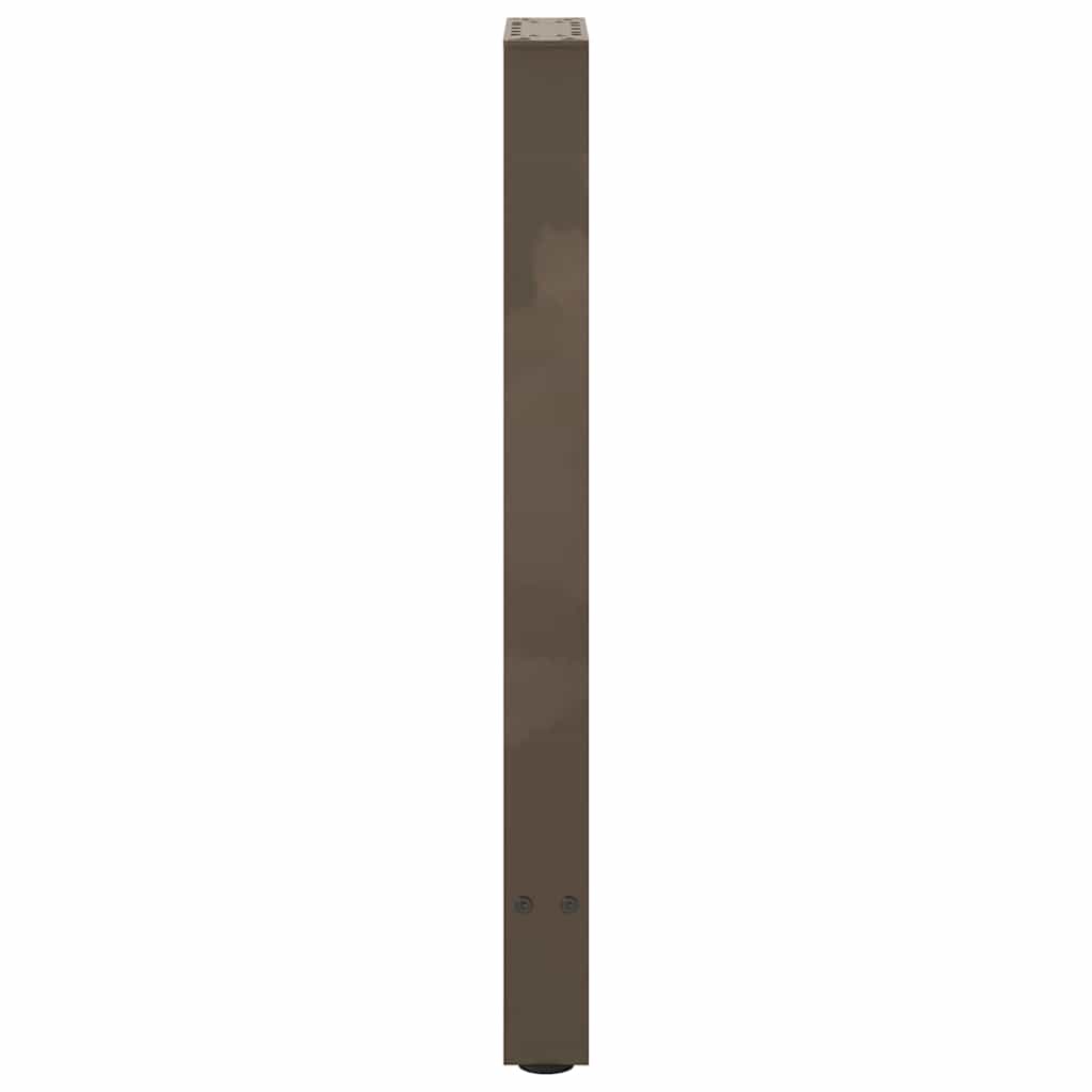 vidaXL Nogi do stołu konsolowego Naturalna stal 2 szt. 38x(72-73) cm Stal