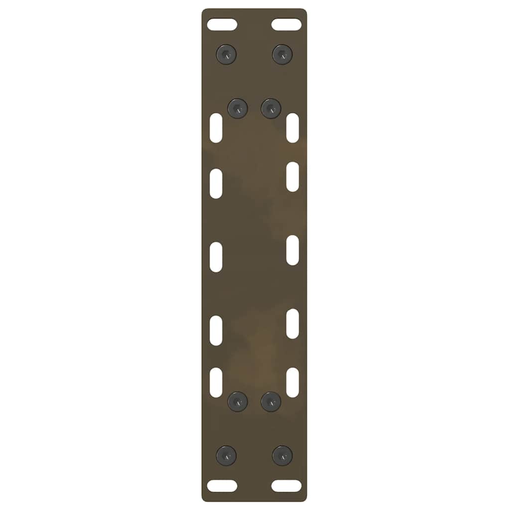 vidaXL Nogi do stołu konsolowego Naturalna stal 2 szt. 38x(72-73) cm Stal