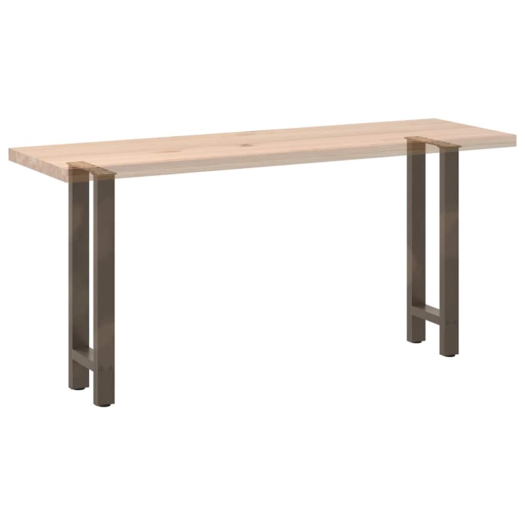 vidaXL Nogi do stołu konsolowego Naturalna stal 2 szt. 38x(72-73) cm Stal