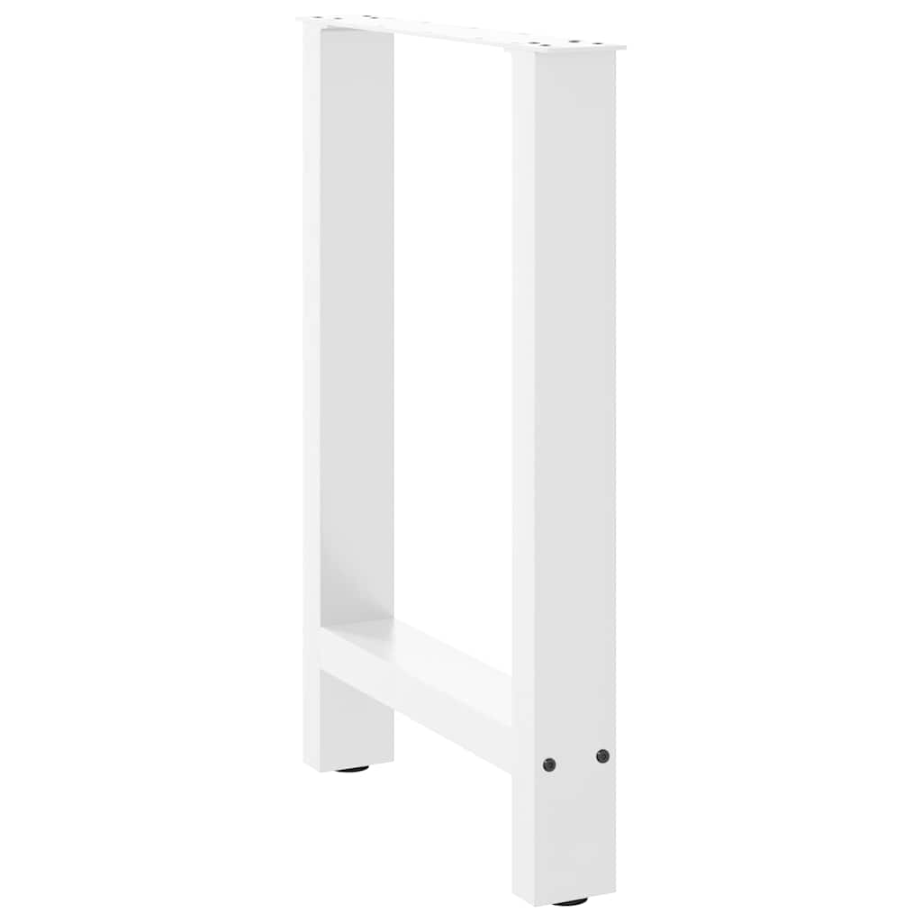 vidaXL Nogi do stołu jadalnego białe 2 szt. 50x(72-73) cm stal