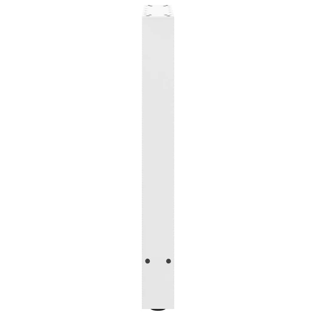 vidaXL Nogi do stołu jadalnego białe 2 szt. 50x(72-73) cm stal