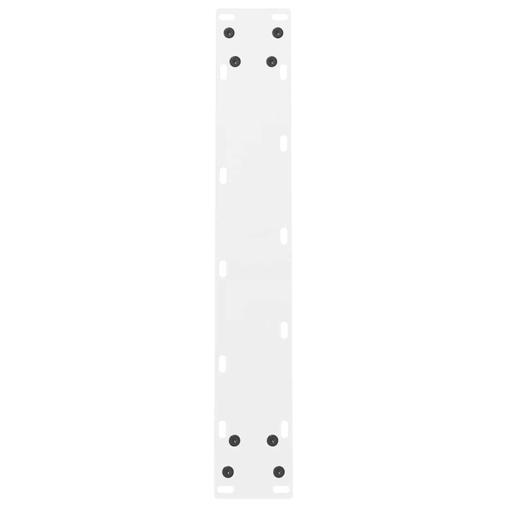 vidaXL Nogi do stołu jadalnego białe 2 szt. 50x(72-73) cm stal